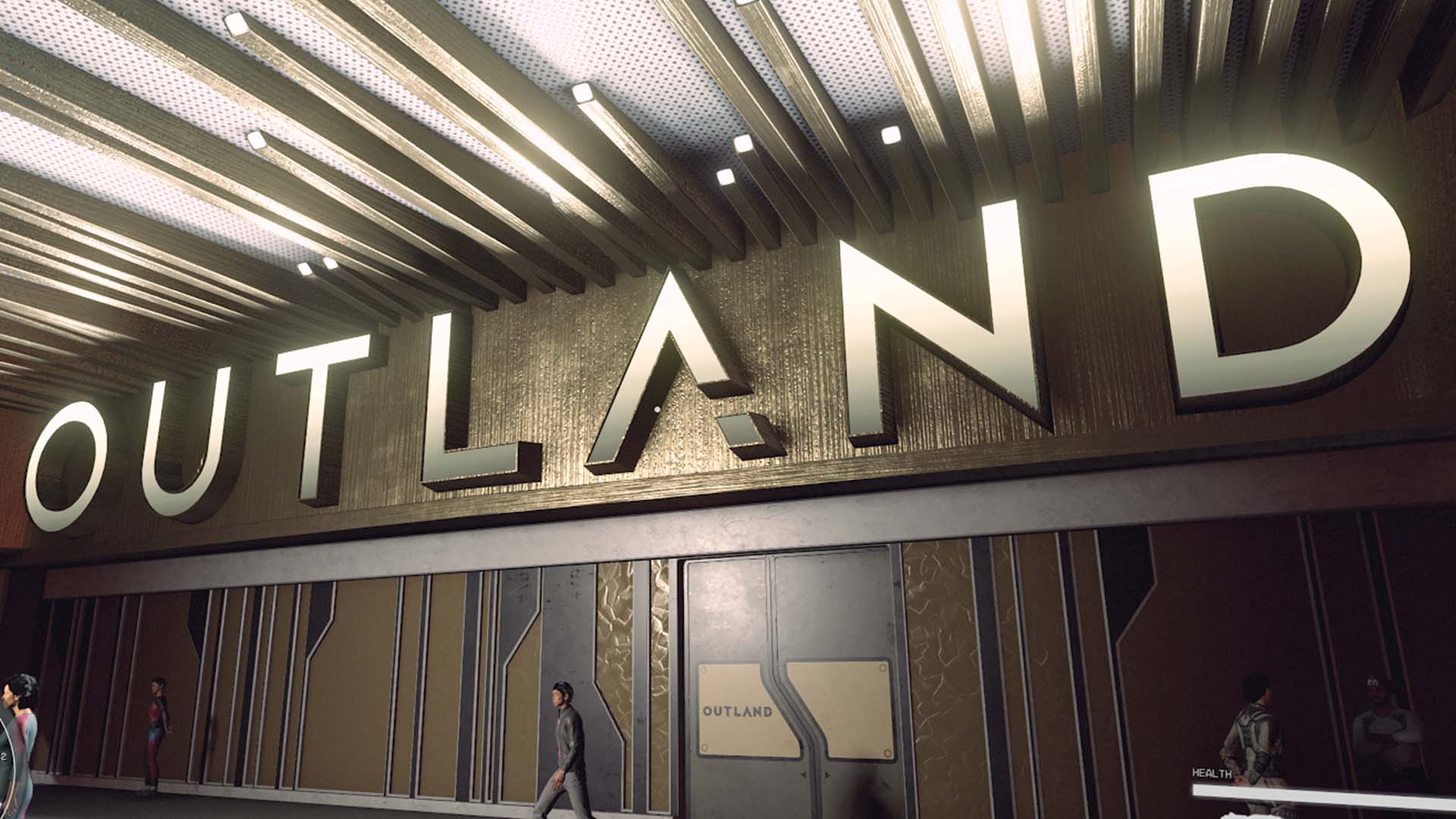 The front of Outland is big and bright