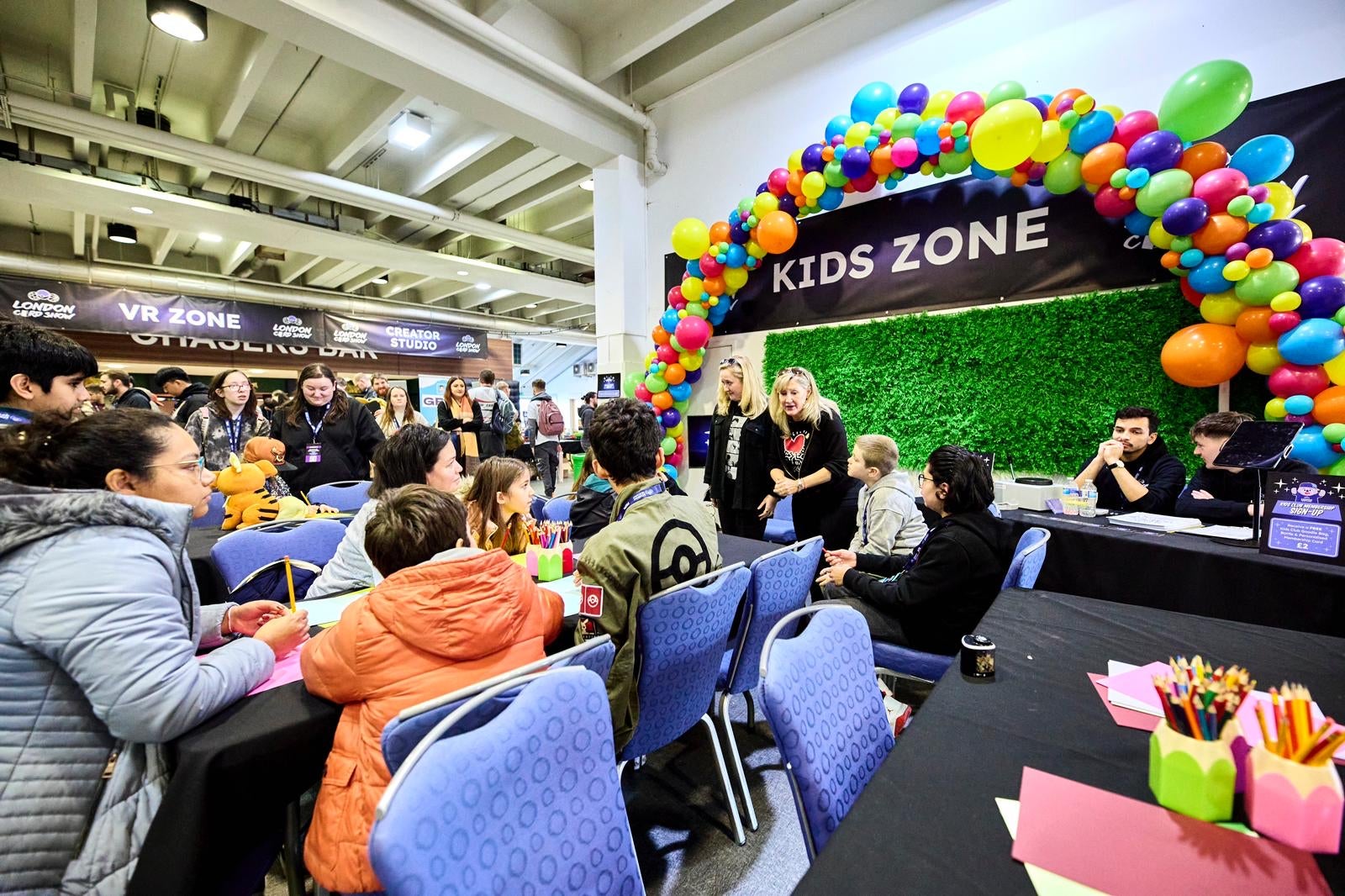 Veronica Taylor Presenting At The London Card Show
