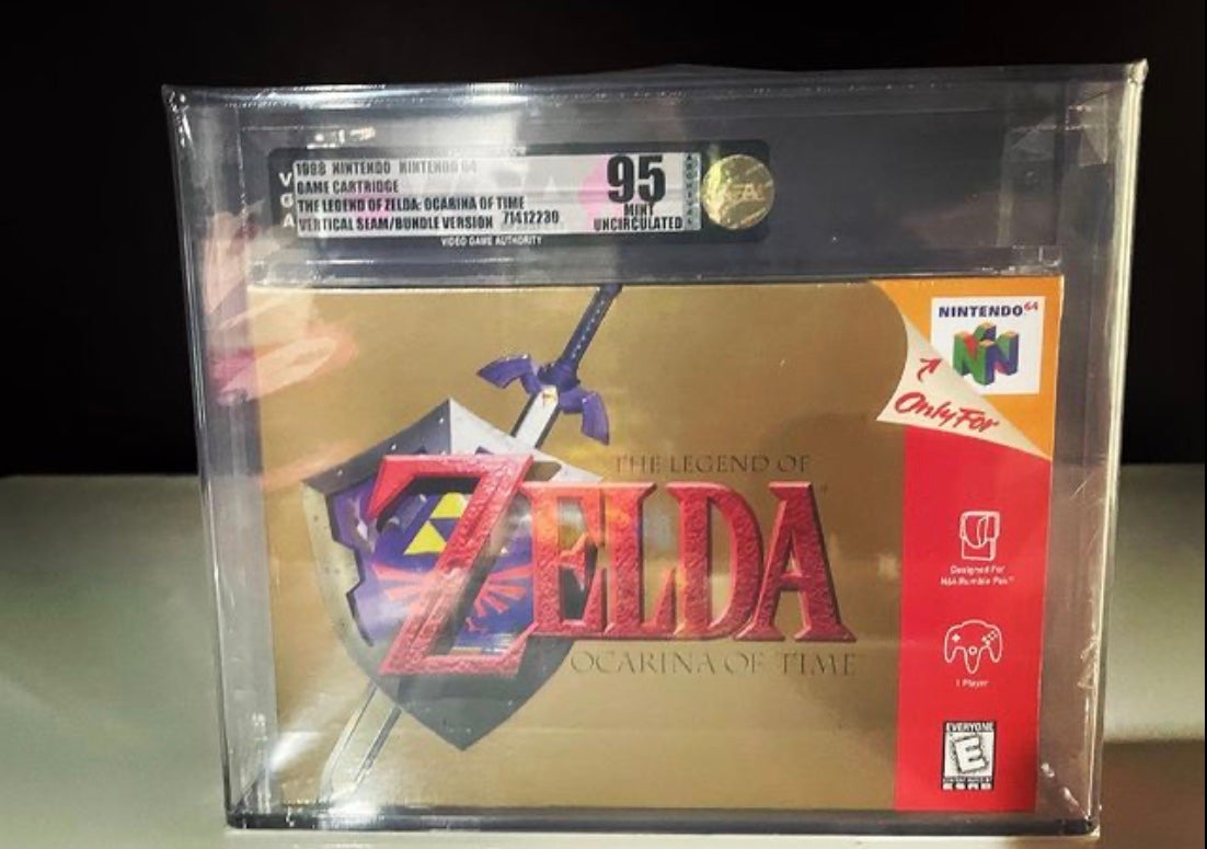 Curtin said his second most-prized piece is a two-of-a-kind sealed copy of The Legend of Zelda: Ocarina of Time
