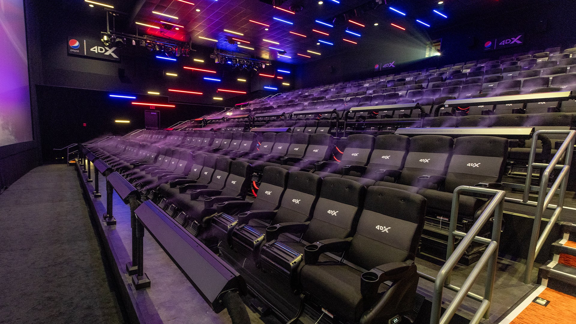 The 4DX Theater in Regal Times Square where I saw Twisters. 