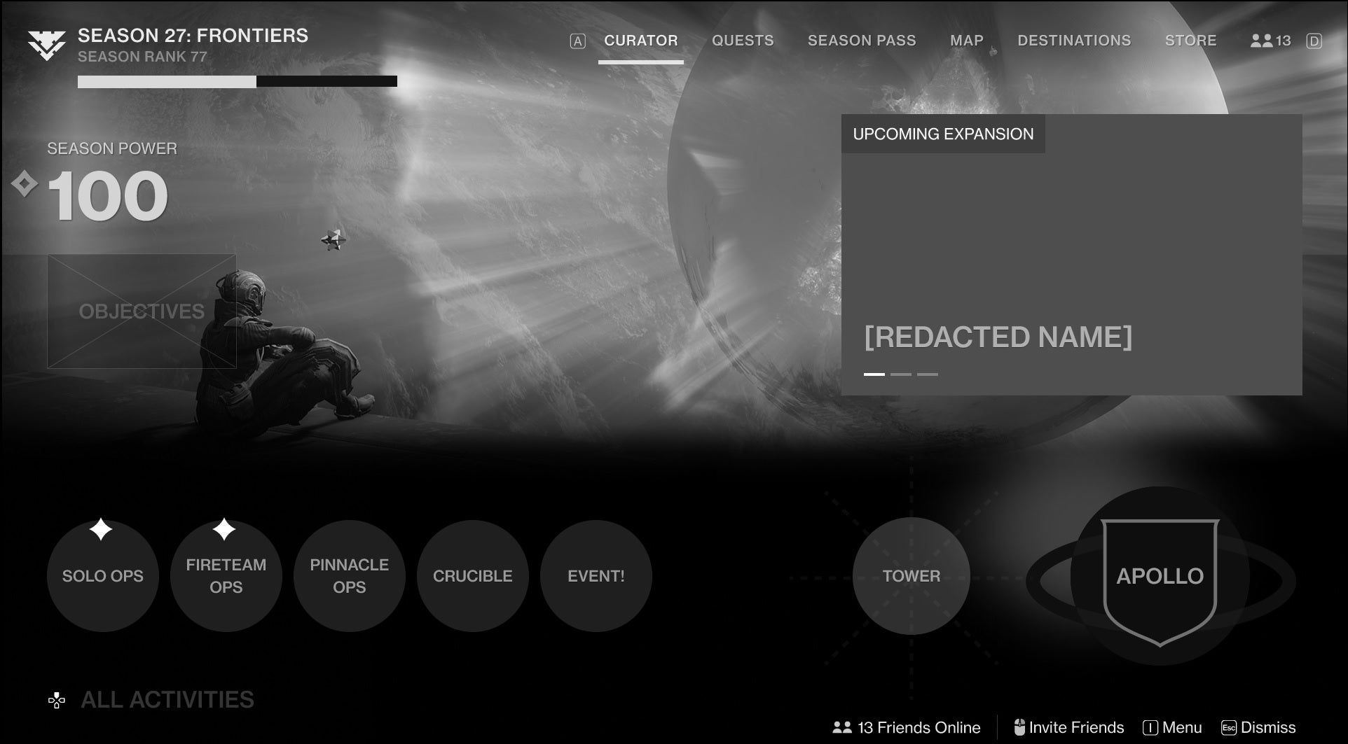 A mockup shows what the Portal screen might look like next year in Destiny 2.