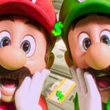 Mario and Luigi make scared faces.