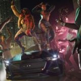 People dance on a car