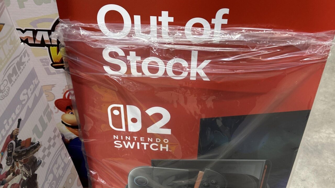 Nintendo Appears To Be Shipping Stores 'Out Of Stock' Signs For