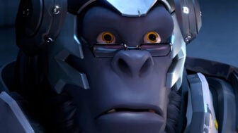 Winston looking sad at something off-screen