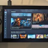 The ROG Xbox Ally X appears on a table.