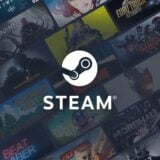 Steam shows games in a library.