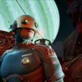 A space farer appears on a strange planet.