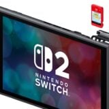 A game key card goes into a Switch 2.