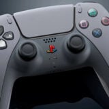 A PlayStation controller appears in retro grey.