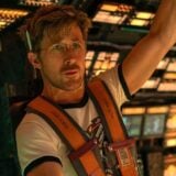 Ryans Gosling controls a space ship.