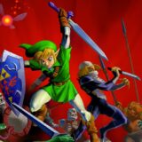 Link and Shiek fight monsters.