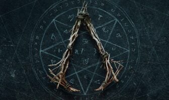 Whicker makes the Assassin's Creed symbol.