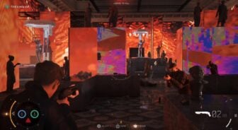 A GIF shows Bond shooting bad guys.