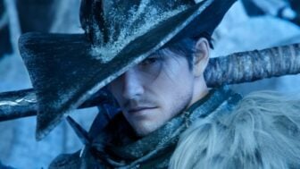 A lancer appears in the snow.