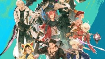 Art shows new FF14 characters.