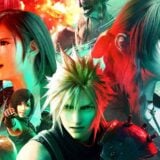 TIfa, Aerith, and Cloud appear in art for FF7.