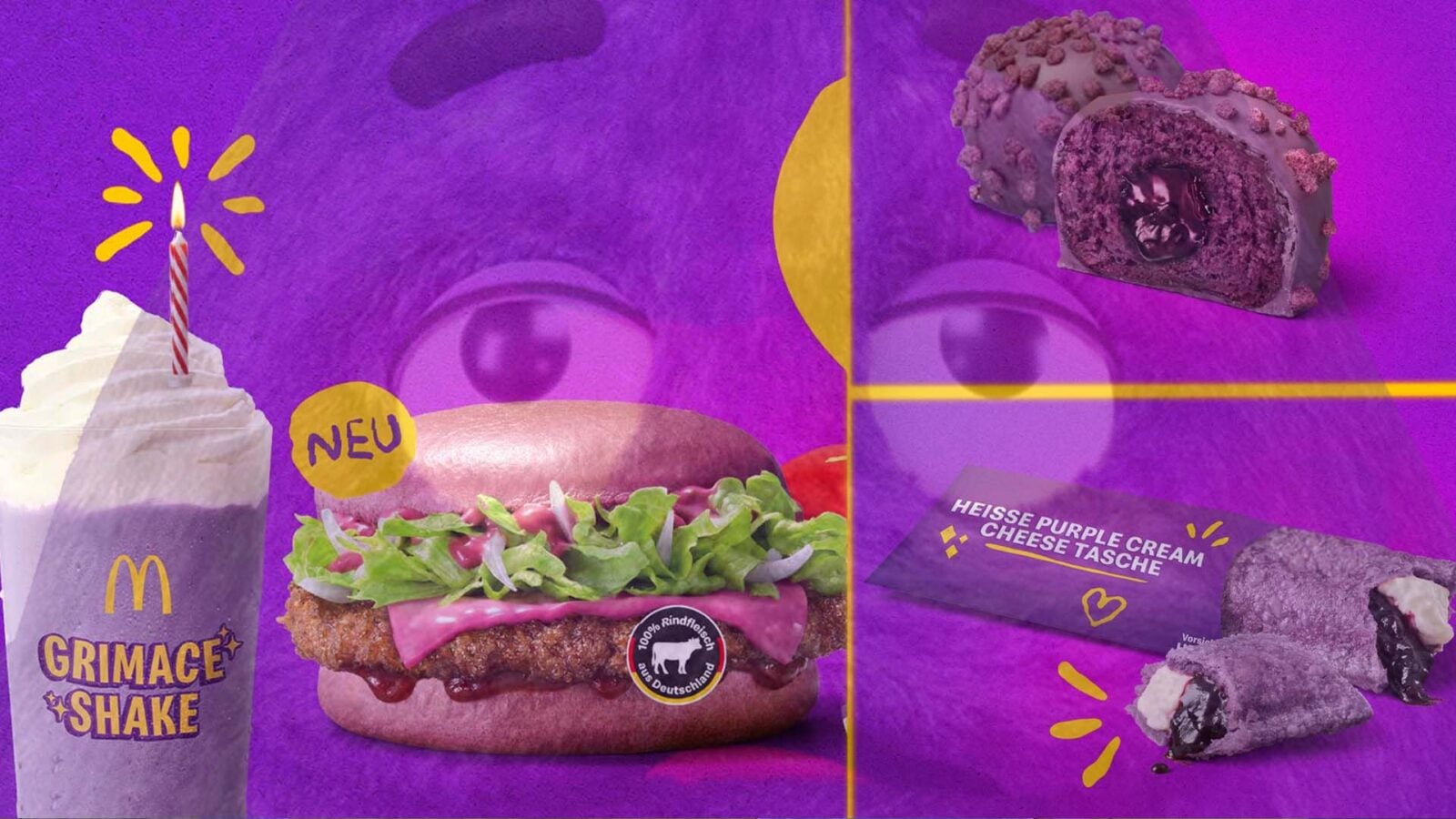 McDonald's All-Purple Menu Is Bringing Back The Grimace Shake