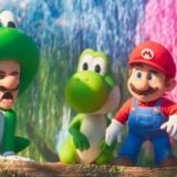 Luigi wears a frog costume.