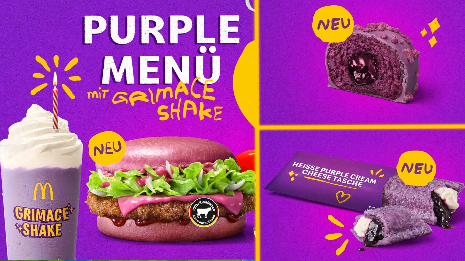 McDonald's All-Purple Menu Is Bringing Back The Grimace Shake