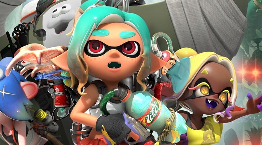 Splatoon characters are ready for battle.