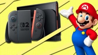 Mario presents a Switch 2.