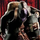 Resident Evil 4's merchant opens his coat.