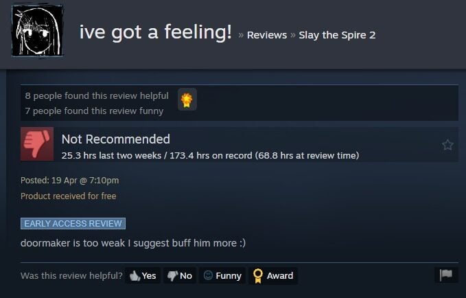Slay The Spire 2 Doormaker Is Too Weak