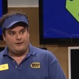 A Best Buy employee looks confused.