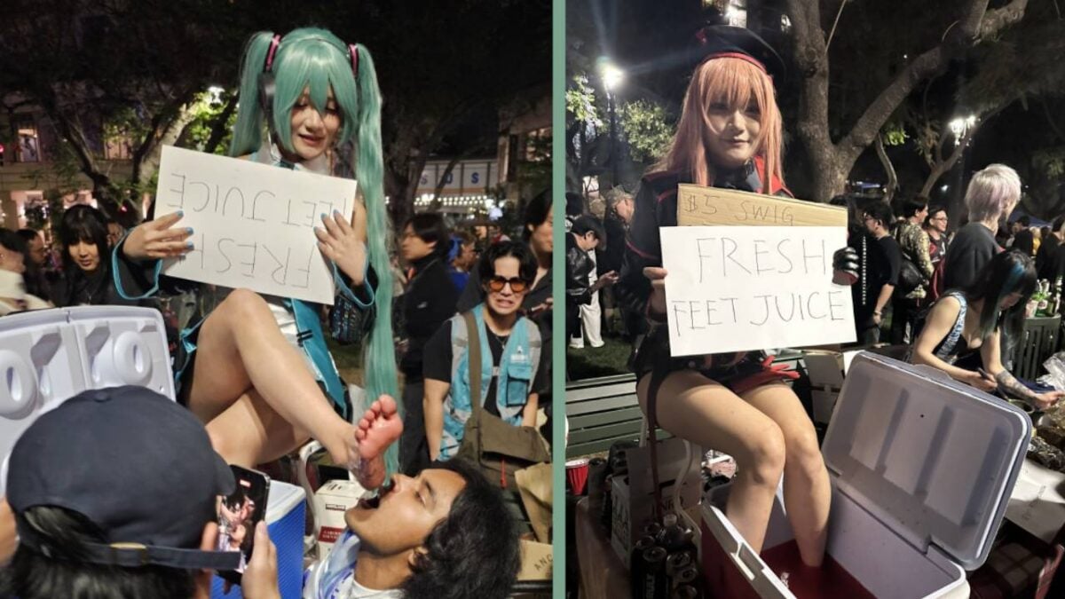 Hatsune Miku Cosplayer Goes Viral For Selling ‘Feet Juice’ Outside Anime Convention