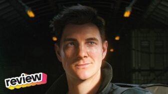 A man appears in a dark cabin.