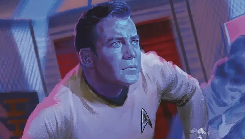 Kirk appears on the Enterprise.