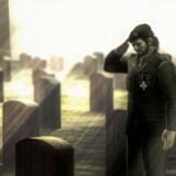 Snake solutes a grave.