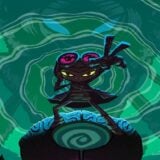 Art shows the protagonist from Psychonaughts.
