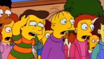 Simpsons characters look on it shock and horror.