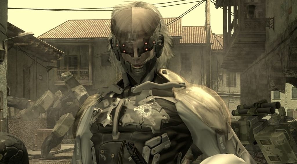 Raiden appears in a street. 