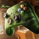 Xbox Wireless Controller X25 Special Edition appears in a bedroom.