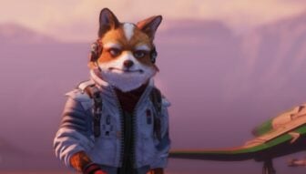 Fox stands in an air hangar.
