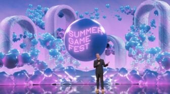 Geoff Keighley appears on stage in 2025.