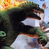 Godzilla smashes mech Godzilla.