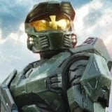 Master Chief looks to the sky.