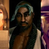 Composite image of three characters from Stranger Than Heaven including the singer Ado, Tupac, and Makoto Daito