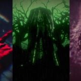 Screenshots show mysterious figures from the game.