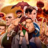Art shows characters from Street Fighter.
