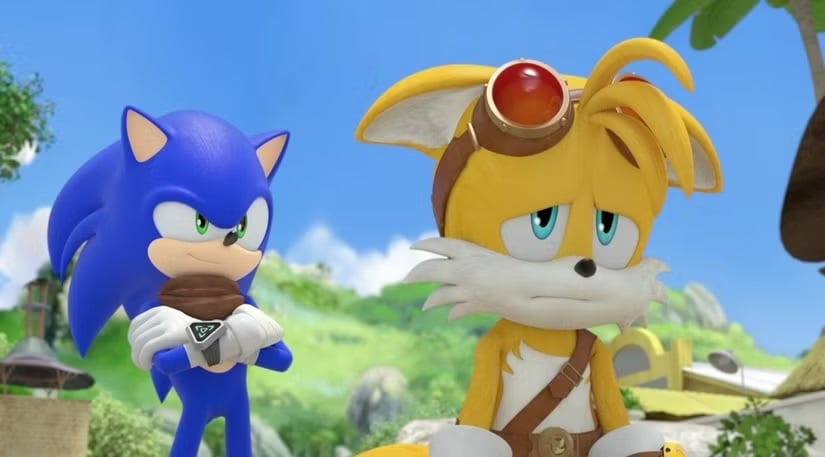 Tails is not happy about Sonic taking people's data.