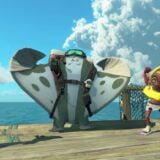 Shiver, Frye, and Big Man pose in Splatoon Raiders.