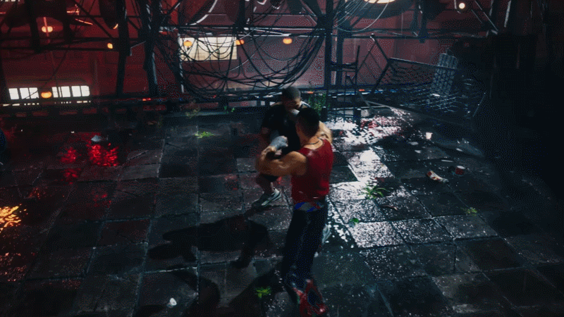 A GIF shows combat from the game.