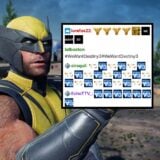Wolverine looks at Twitch spam.