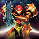 Samus appears in space.
