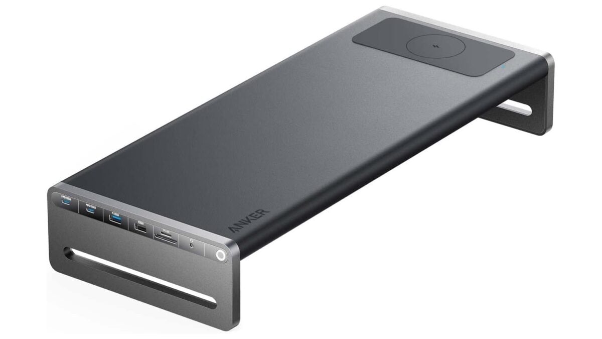 Anker's Monitor Stand That Doubles as a 12-Port Docking Station Hits a Record Low, With a Built-In Wireless Charging Pad